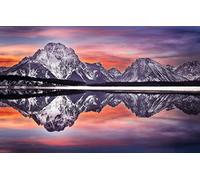 puzzel for adult jigsaw puzzle 100 piece,Natural beauty,United States,Grand Teton,Wyoming,Grand Teton National Park 45,5x35,5CM