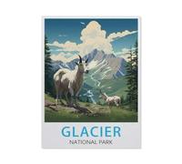 Puzzel Für Erwachsene Jigsaw Puzzle 1000,Gletscher, Montana,DIY Papier puzzle Einzigartiges Geschenk Wohnkultur Stil(38x26cm)-BG37