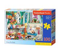 Puzzle 100 Crazy Pet Bath Castorland Puzzle Top Quality Best