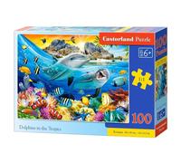 Puzzle 100 Dolphins In The Tropics Castorland Puzzle Top Quality