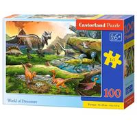 Puzzle 100 elementów. Świat dinozaurów - Castorland