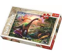 Puzzle 100 elementów. Świat dinozaurów - Trefl