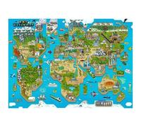 Puzzle 1000 8-Bit World Map Mieredu Puzzle Top Quality Best