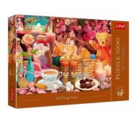 Trefl All Things Nice Kittens - 1000 Piece Jigsaw Puzzles for Adults & Children Aged 12+ - Tea Time Cuddling Cats Puzzle