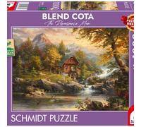 Schmidt Spiele 58639 Summer House, Blend Cota, 1000 Pieces Grass Cardboard Jigsaw Puzzle