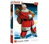 Trefl Coca-Cola 10923 1000-Piece Christmas Santa Jigsaw Puzzle for Adults and Children from 14 Years, Multicoloured, 10923