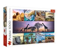 Trefl Africa Collage - 1000 Piece Jigsaw Puzzles for Adults & Children Aged 12+ Famous African Landmarks Puzzle