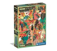 Clementoni Puzzle 1000 pcs More is More, Animal & Botanics, Compact Box, Puzzle for Adult 14-99 Year, Made in Italy, 37073