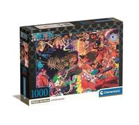 Clementoni One Piece 39922 1000 Piece Puzzle with Poster - Tactics Game for Manga and Anime Fans - for Adults and Children from 14 Years