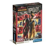 Clementoni - Jigsaw Puzzle 1000 Pieces for Adults and Teenagers, Special Series, Marvel Deadpool and Wolverine Theme, Compact Box with Poster Included, Gift Idea for Men and Women, Made in Italy, 50 x