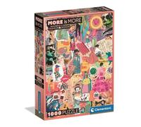 Clementoni Jigsaw Puzzle 1000 pieces More is More - Fashion & Design, Puzzle for Adults 14-99 Years, Compact box, Made in Italy, 37071
