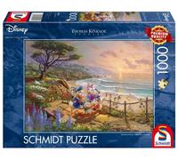 Puzzle 1000 elementów. Kaczor Donald & Daisy - T. Kinkade - Schmidt Spiele P...