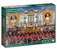 Puzzle 1000 Falcon Platynowy jubileusz królowej G3