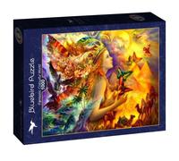 Puzzle 1000 Fantastic Colorful World Bluebird Puzzle Top Quality