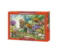 Castorland Hobby Panoramic The Flower Mart Jigsaw Puzzle, 1000 Pieces Set