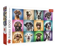 Puzzles - "1000" - Lustige Hunde Porträts