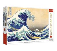 Trefl 1000 Elements Premium Art Collection for Adults and Children 12+ Years and Above Jigsaw Puzzle, Colour The Great Wave of Kanagawa-Hokusai Katsushika WPU-10521-01-002-01