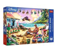 Trefl Premium Plus Quality Disney Lilo & Stitch Beach Party Puzzle - 1000 Piece Puzzle Series Characters for Adults & Kids Ages 14+