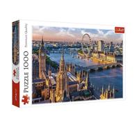 Trefl London - 1000 Piece Jigsaw Puzzles for Adults & Children Aged 12+ Big Ben Thames River London Eye Puzzle