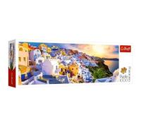 TREFL 1000 Piece Panorama Sunset in Santorini Puzzle
