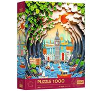 Trefl 3D Effect, London-1000-Pieces-40th Anniversary, Art Paper Art, Premium Puzzle for Adults and Youth from 14 Years, Multicoloured, 40043