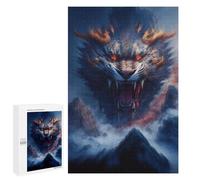 Puzzle 1000 PCS Dragon's Roar Epic Fantasy Artwork Puzzles Für Erwachsene Puzzle Geburtstagsgeschenk Schwierig Und Herausfordernd Anspruchsvolles Spiel Geschenke 1000 PCS