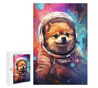 Puzzle 1000 PCS Space Pomeranian Adventure -7 Für Teenager: Fördert Das Gedächtnis, Trainiert Gehirn Und Hände, Fesselndes Spielzeug Zur Entwicklung Von Geduld 1000 PCS