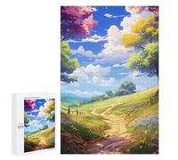 Puzzle 1000 PCS Spring Pathway Fantasy Puzzles Für Erwachsene Puzzle Geburtstagsgeschenk Schwierig Und Herausfordernd Anspruchsvolles Spiel Geschenke 1000 PCS