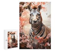 Puzzle 1000 PCS Zebra in Spring Garden Puzzles Für Erwachsene Puzzle Geburtstagsgeschenk Schwierig Und Herausfordernd Anspruchsvolles Spiel Geschenke 1000 PCS