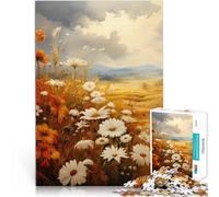 Puzzle 1000 Piece Adult Autumn Flowers Made of cardboard，Suitable for ages 14 and up Educational games Fun activities at home, birthday gifts, travel gifts,。size：26x38cm/10.24x14.96inch