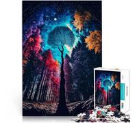 Puzzle 1000 Piece Adult Enchanted Forest Made of wood for age 14+ Family Fun It is ideal as a gift for the whole family。size:50x75cm/19.68x29.52inch