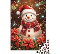 Puzzle 1000 Piece Adult Jigsaw Puzzle Christmas Snowman Jigsaw Puzzles for Teenagers Paper Puzzles Home Decoration Puzzle Toys 38x26cm/1000pcs