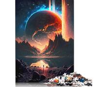 Puzzle 1000 Piece Adult Jigsaw Puzzle Planet Bifrost Mountain Jigsaw Puzzles for Teenagers Paper Puzzles Home Decoration Puzzle Toys 38x26cm/1000pcs