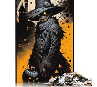Puzzle 1000 Piece Adult Jigsaw Puzzle Pumpkin Devil Creative Square Jigsaw Puzzles for Adults & Woodenboard Puzzles Home Decoration Puzzle Toys 1000pcs (75x50cm)