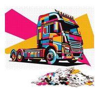 Puzzle 1000 Piece Adult Jigsaw Puzzle Tractor Unit Wpap Pop Art Creative Square Jigsaw Puzzles for Adults & Paperboard Puzzles Home Decoration Puzzle Toys 38x26cm/1000pcs