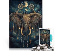 Puzzle 1000 Piece Adult Mysterious elephant Made of cardboard,for 14+ Educational toy game challenge It is ideal as a gift for the whole family。size:38x52cm/14.96x20.47inch