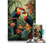 Puzzle 1000 Piece Adult Relaxing Bird Sounds Made of wood,for age 14+ Fun games Great gifts and toys。size:50x75cm/14.96x20.47inch