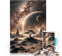 Puzzle 1000 Piece Adult Space Fantasy Landscape Made of cardboard for age 14+ Play toys because it is ideal as a gift for the whole family。size:26x38cm/10.24x14.96inch