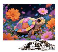 Puzzle 1000 Piece Adult Turtle for age 14+ Each piece is unique - Reptile Tortoise Coastal Marine Life Jigsaw Puzzles fun and challenging game for the whole family