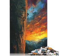 Puzzle 1000 Piece Sunset Climb Jigsaw Puzzle for Adults And Paper Jigsaw Puzzle Suitable for 18 Years And Up Fun Puzzles Games 38x26cm/1000pcs
