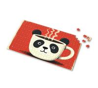 Puzzle 1000 Pieces A Panda-Shaped Coffee Cup With Steam Rising From It. Picture Puzzle Toys For Boys 4-6 100 Piece Puzzles For Kids(1000PCS)