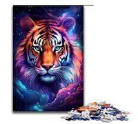 Puzzle 1000 Pieces A Tiger Emerging from The Light Jigsaw for Adults Wooden Educational Game Challenge Toy 75x50cm