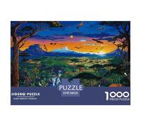 Puzzle 1000 Pieces African Animals Brainteasing Primitive Tribes Fully Interlocking for Impossible Puzzles Adults And Kids 38x26cm/1000pcs
