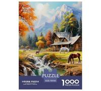 Puzzle 1000 Pieces Alpine Serenity Brainteasing Autumn Plateau Fully Interlocking Educational Games Adults And Kids 70x50cm/1000pcs