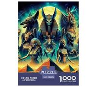 Puzzle 1000 Pieces Ancient Egypt Challenge Games Ancient Gods 100% Recycled Cardboard for Impossible Puzzles Adults And Kids 38x26cm/1000pcs