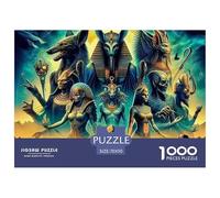 Puzzle 1000 Pieces Ancient Egypt Challenge Games Ancient Gods 100% Recycled Cardboard Home Decoration for Adults Jigsaw 70x50cm/1000pcs
