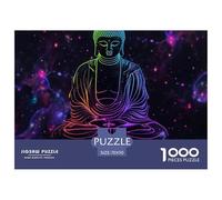 Puzzle 1000 Pieces Artistic Buddha Statues Brainteasing The Buddha 100% Recycled Cardboard Home Decoration Adults And Kids 70x50cm/1000pcs