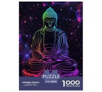 Puzzle 1000 Pieces Artistic Buddha Statues Brainteasing The Buddha Randomly Shaped Pieces for Impossible Puzzles Adults And Kids Age 12 Years Up 38x26cm/1000pcs