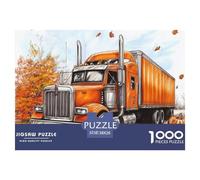 Puzzle 1000 Pieces Big Truck Brainteasing Autumn Harvest Randomly Shaped Pieces Educational Games Adults And Kids Age 12 Years Up 38x26cm/1000pcs