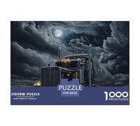 Puzzle 1000 Pieces Big Truck Brainteasing The Persistence of The Night Randomly Shaped Pieces Educational Games Adults And Kids Age 12 Years Up 38x26cm/1000pcs